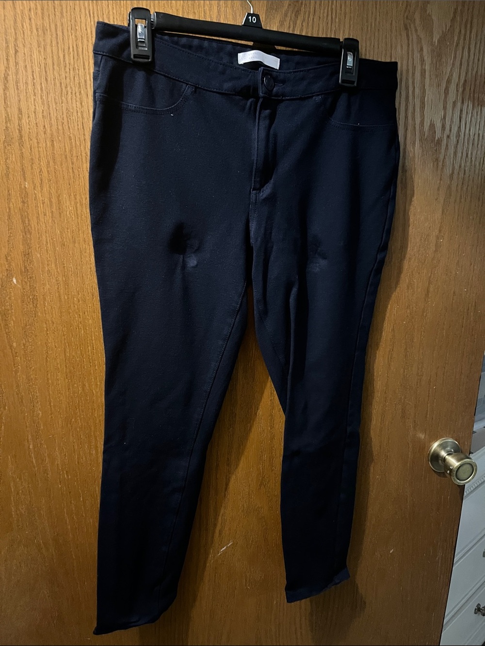 LC Lauren Conrad Navy Slim Tapered Chinos